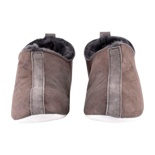 Henrik hjemmesko- grå/brun