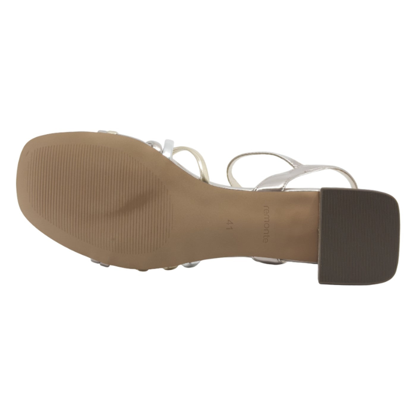 Sandaler med hæl, kvinder, metallic