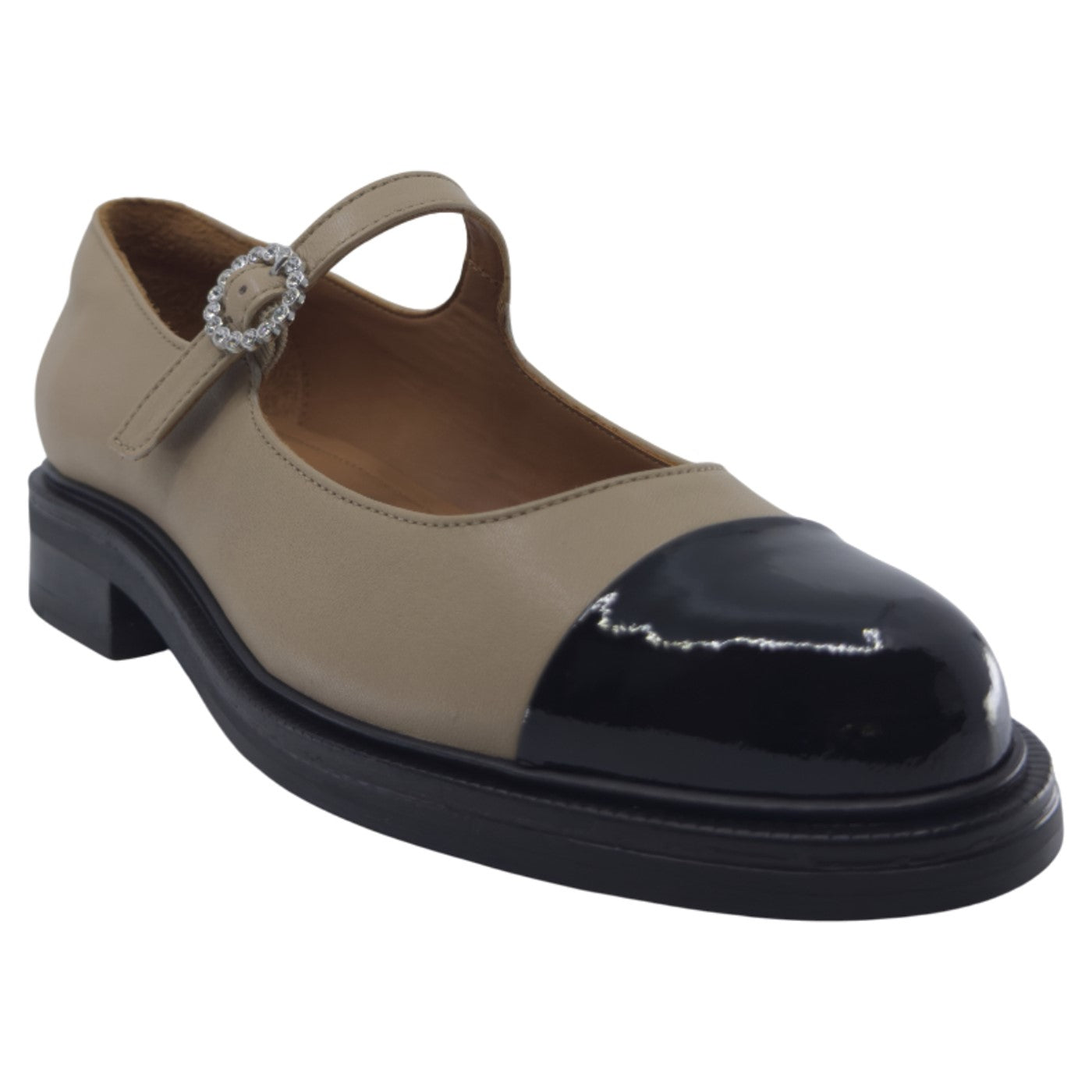 Mary Jane Loafers, kvinder, beige
