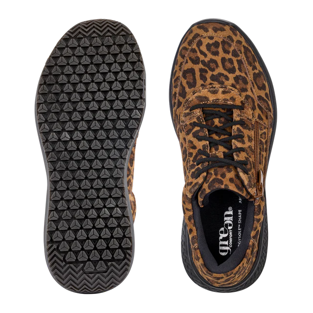 ZIGGA ZAFIRA sneaker, kvinder- leo/brun