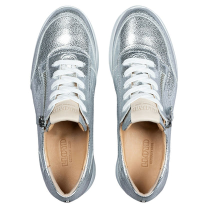 Sneakers, kvinder, sølv / natur