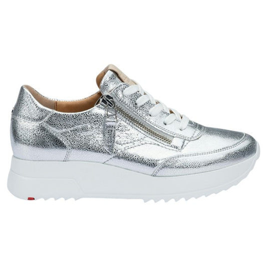 Sneakers, kvinder, sølv / natur