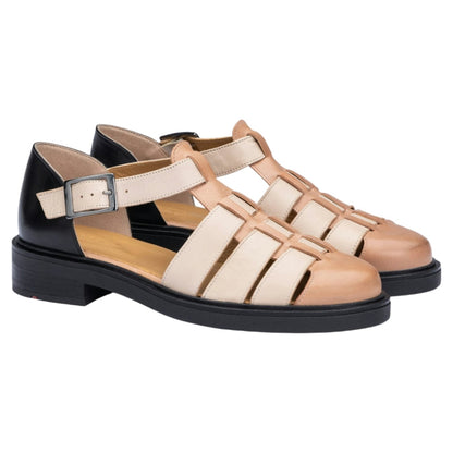 Sandaler med hæl, kvinder, praline