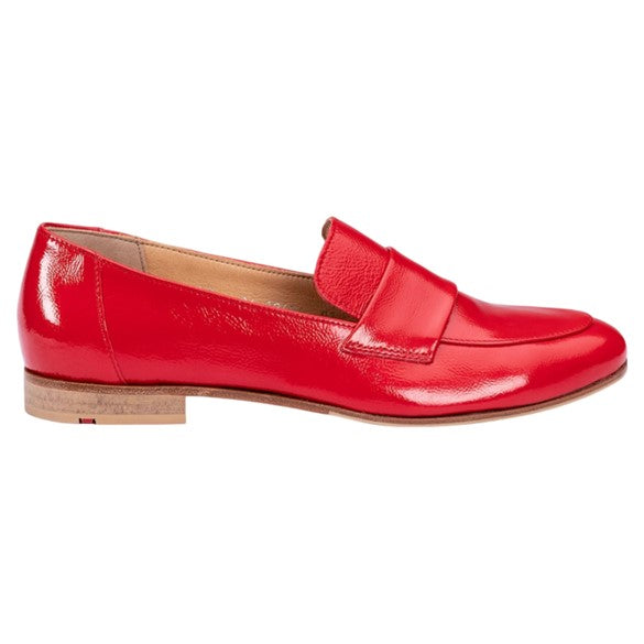 Loafers, kvinder, rød lak