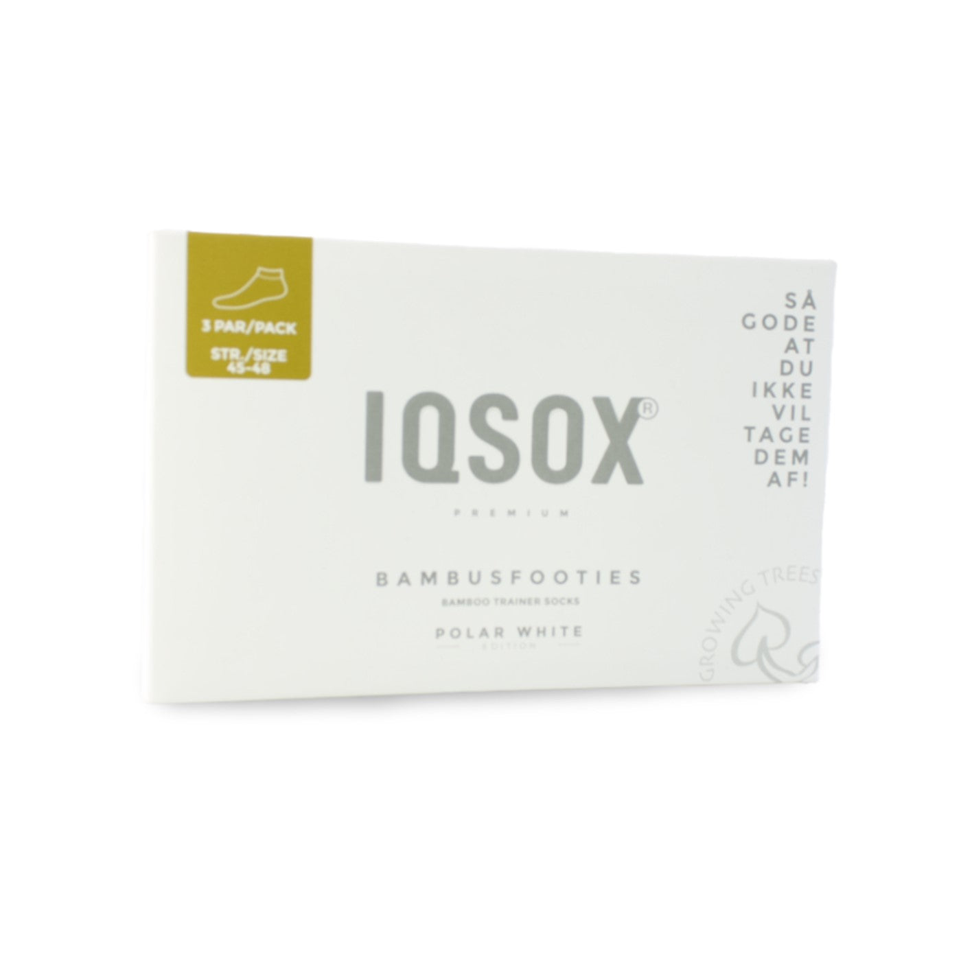 IQ Sox Strømper til unisex, Hvid