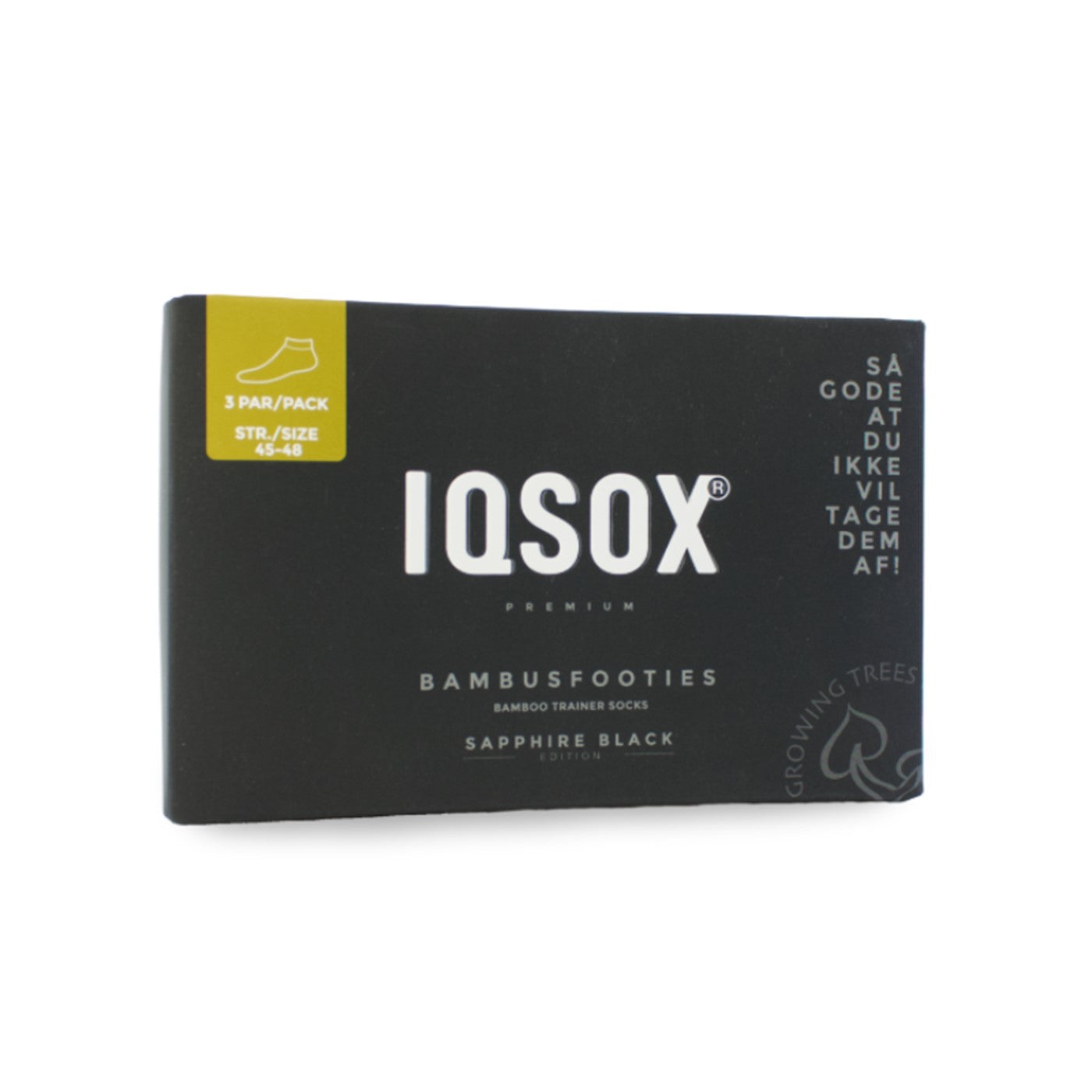 IQ Sox Strømper til unisex, Sort