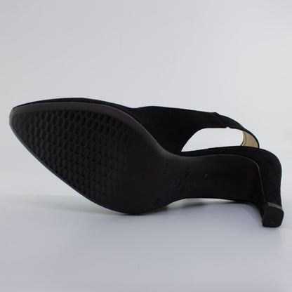 Sandaler med hæl, kvinder, sort