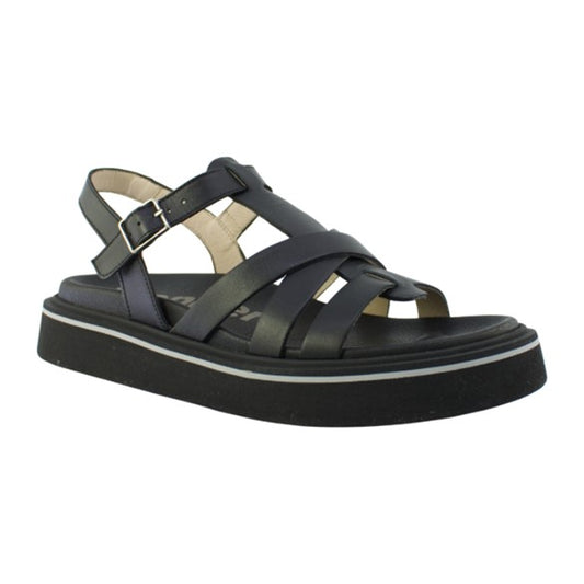 Flade sandaler, kvinder, sort
