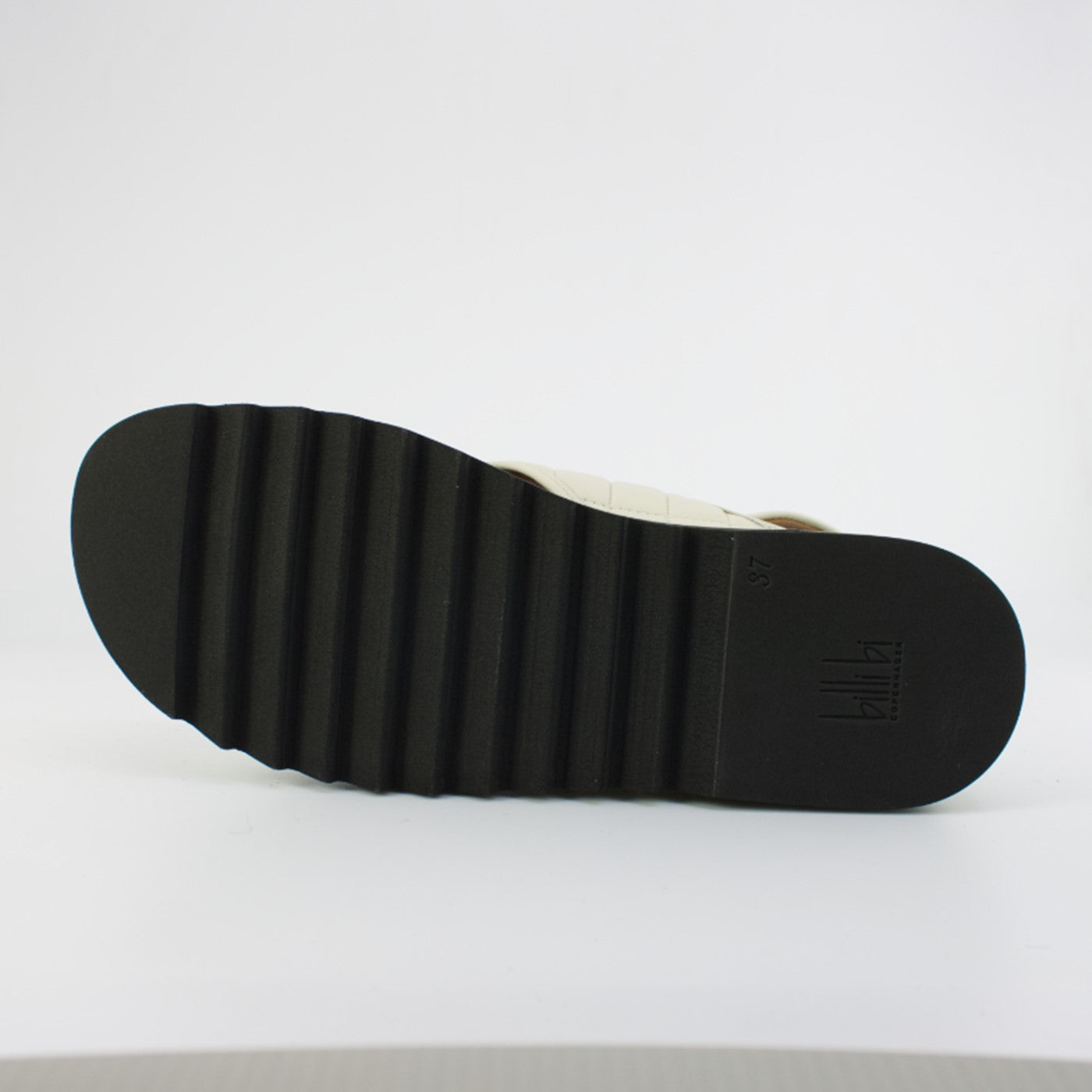 Flade sandaler, kvinder, råhvid