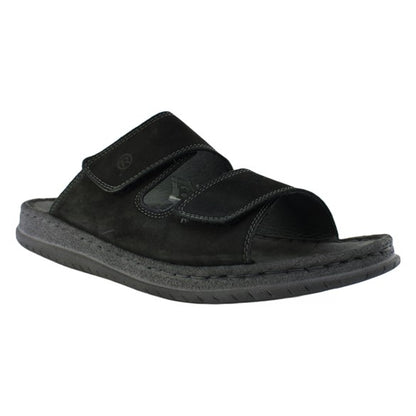 Flade sandaler, herre, sort