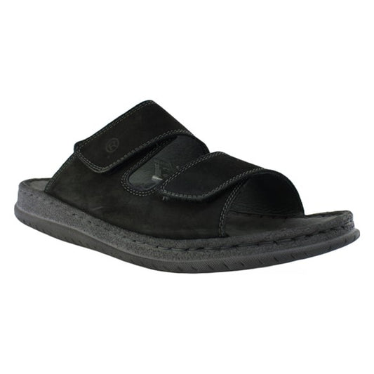 Flade sandaler, herre, sort