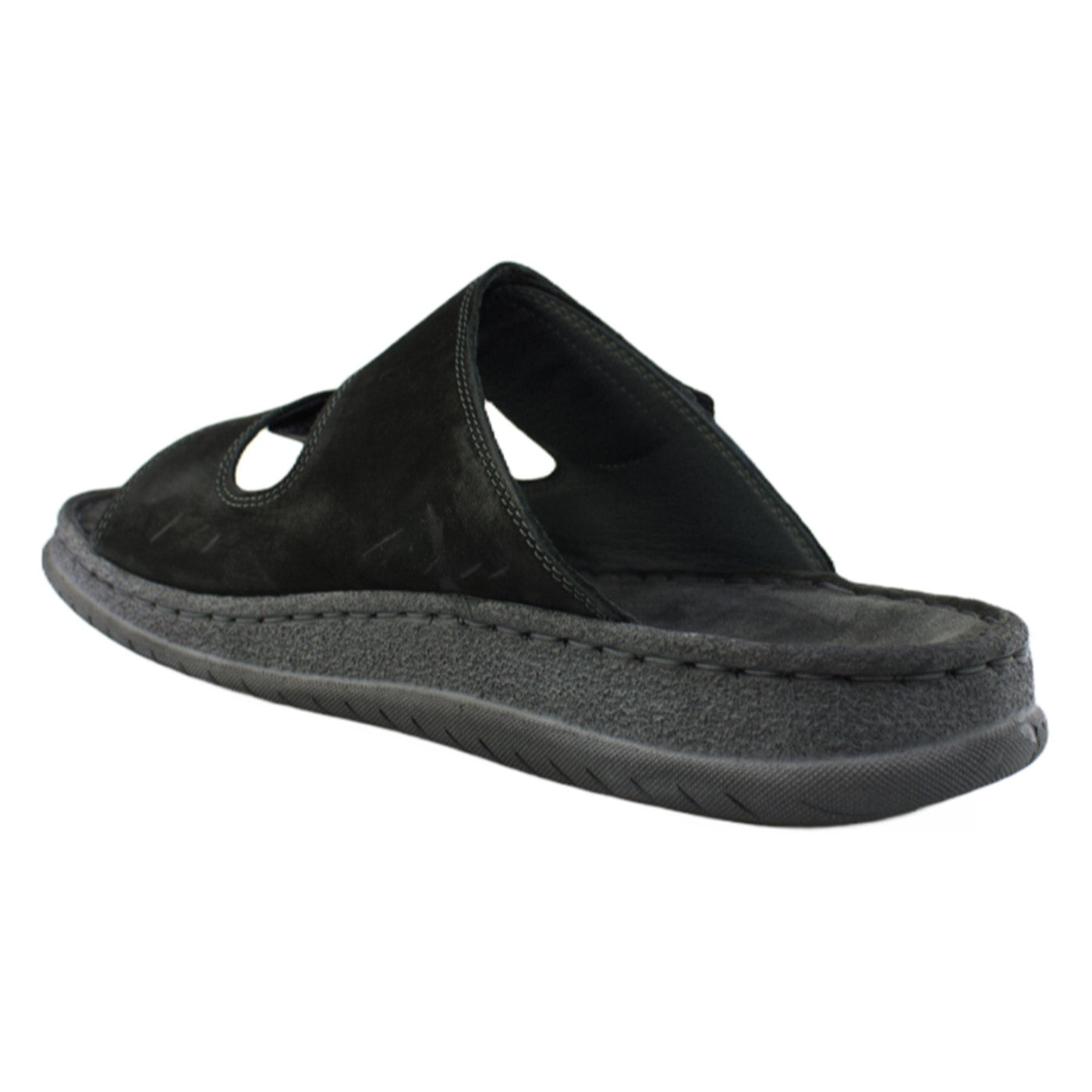 Flade sandaler, herre, sort