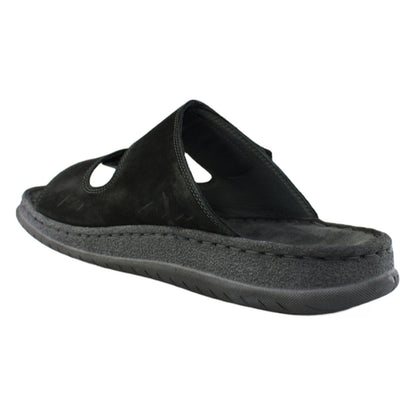 Flade sandaler, herre, sort
