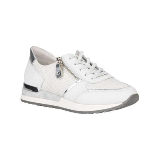 Sneakers, kvinder, hvid/sølv