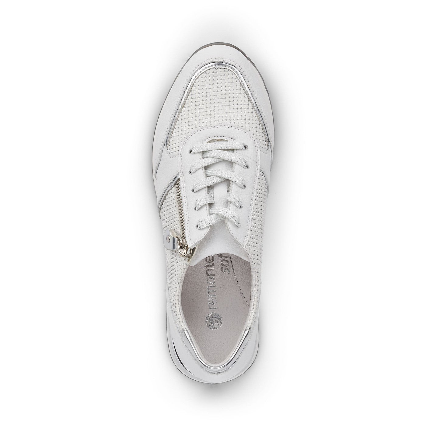 Sneakers, kvinder, hvid/sølv