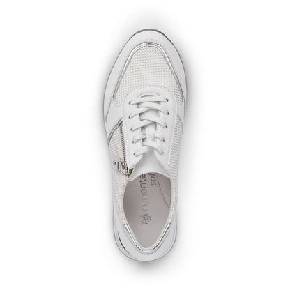 Sneakers, kvinder, hvid/sølv