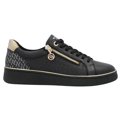 Sneakers, kvinder, sort / guld