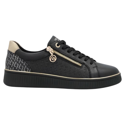 Sneakers, kvinder, sort / guld