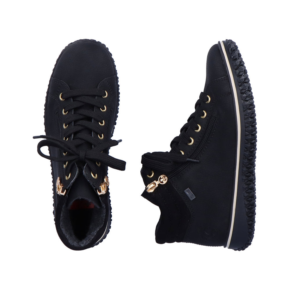 Støvletter med lynlås, kvinder- sort