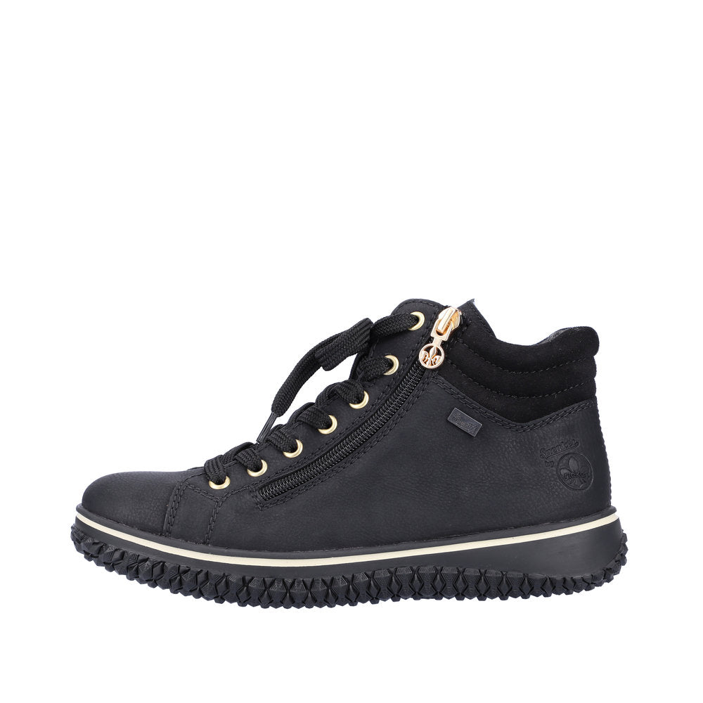 Støvletter med lynlås, kvinder- sort