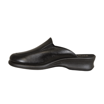 Skind hjemmesko, til kvinder- sort