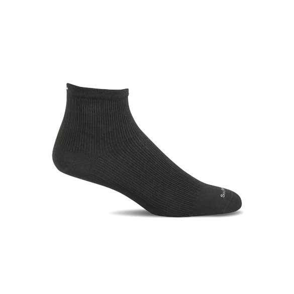 Sockwell Plantar Ease Quarter, Strømper til herre, Sort