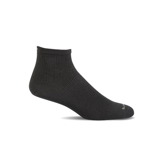 Sockwell Plantar Ease Quarter, Strømper til herre, Sort